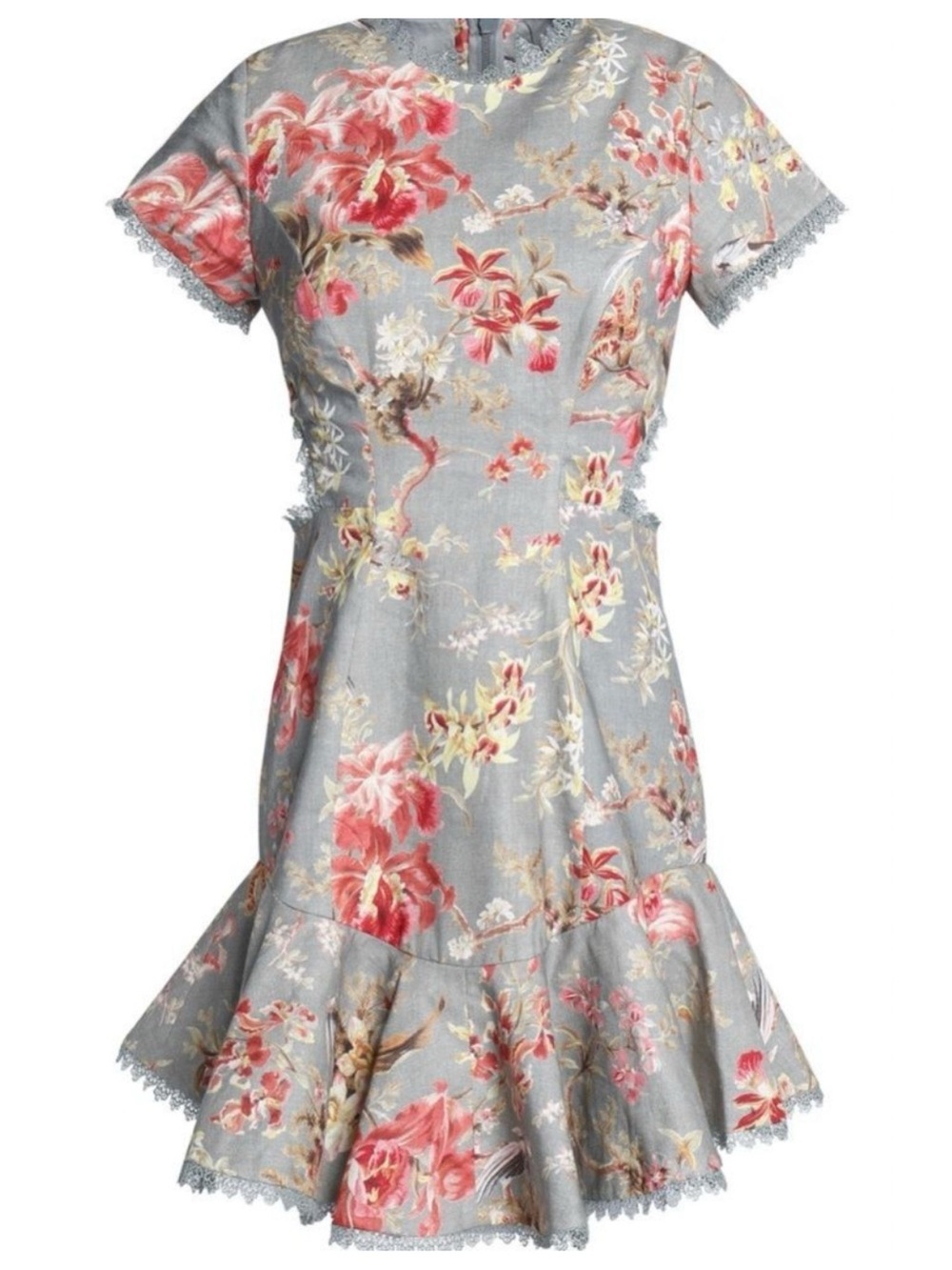 Zimmermann mercer blue flutter dress